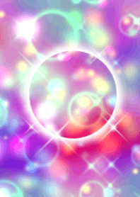 Colorful shiny circle