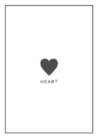 White&Black Gray / Simple Heart