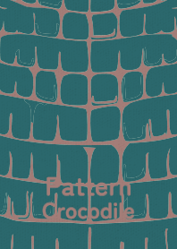 Pattern Crocodile Teal GRN