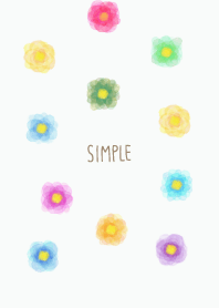 Watercolor flowers Colorful29 from Japan