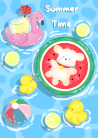 Puppy summer day