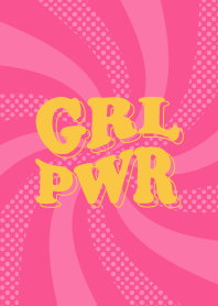 GRL PWR/ガールパワー/Y2K/ピンク