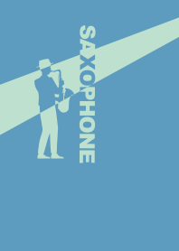 sax. playing Aqua Gray