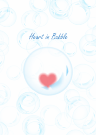 Heart in bubble