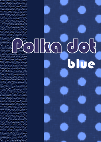 Polka dot -blue-