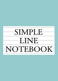 SIMPLE LINE NOTEBOOK-DUSTY MINT GREEN