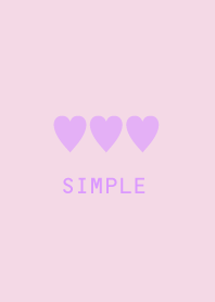 Adult simple. Baby pink and purple