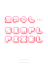 SIMPL PIXEL :ピンクホワイト