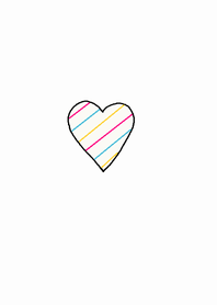 (adult cute border heart theme (white) )