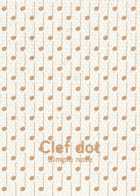 音符ドット柄 simple ver.暖色