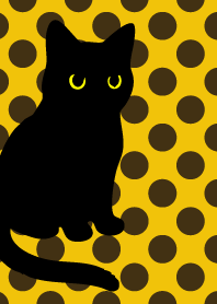 Round Black Cat6 on yellow