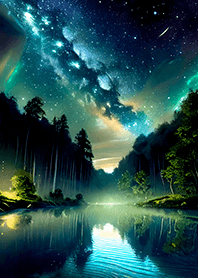 Beautiful starry night view#2069