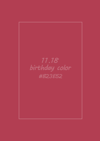 birthday color - November 18