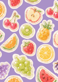 Puffy fruits02 purple