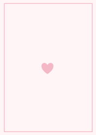 heart & frame - dull pink