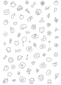 ゆかいな着せ替え(モノクロ)