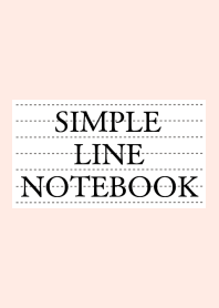 SIMPLE LINE NOTEBOOK/LIGHT PINK