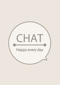 簡約淺咖啡色聊天室