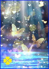Good luck butterfly and clover#