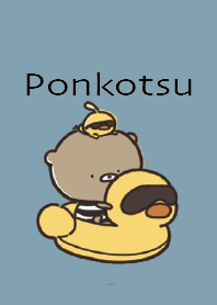 Beige Blue : Summer bear Ponkotsu 4