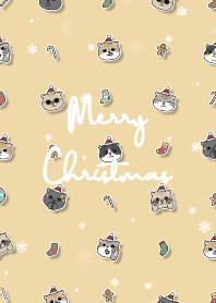 neko christmas2 - yellow