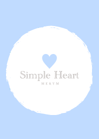 Simple Heart Natural Blue -MEKYM-