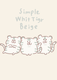 Simple White Tiger Beige