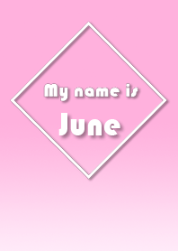 Name June Ver. Pink Style (English)