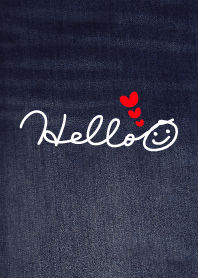 HELLO-デニム-