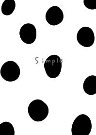 A casual polka dot pattern. Monochrome.