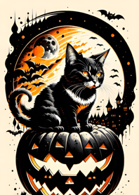 浮世絵万聖節猫 c1C2c5