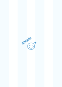 Smile Crown =Blue= Stripe