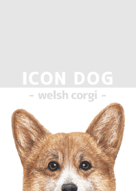 ICON DOG - Welsh Corgi 01 - GRAY/05