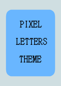 PIXEL LETTERS THEME[BLUE]-BEIGE