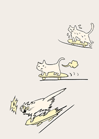 Cat skateboarding 3