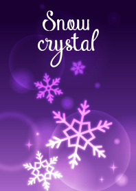 Snow crystal(purple)@Winter Feature