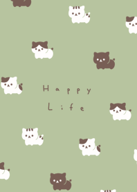 可喵喵小貓。 pistachio brown.