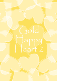 Gold Happy Heart 2