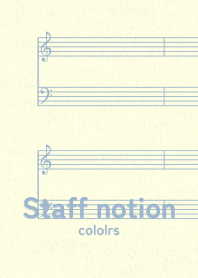 staff notation2 Pale Salvia Blue