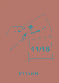 誕生日色 11月18日 シンプル
