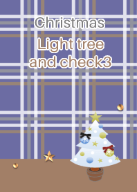 クリスマス(淡いツリーとチェック3)