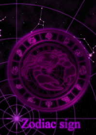 巨蟹座星图紫色 2