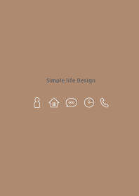 Simple life design -chocolate-