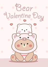 Bear on valentine day!