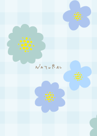 Flower plaid simple4 from Japan
