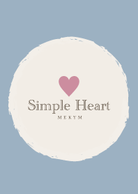 Simple Heart Dusky Pink2 -MEKYM-