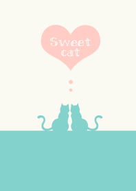 sweet cat [beige&green]