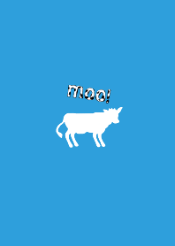 Simple Cow * Blue x White
