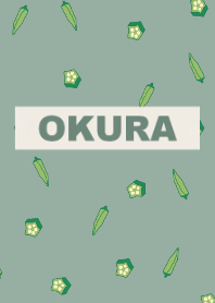 okura pattern - dustygreen