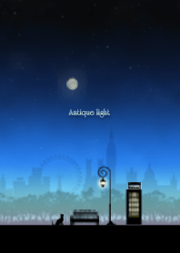 月夜空と街灯 - Antique light -